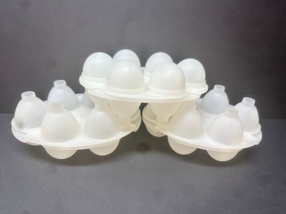 VTG 4X Jello Jiggler Molds 3 smooth eggs